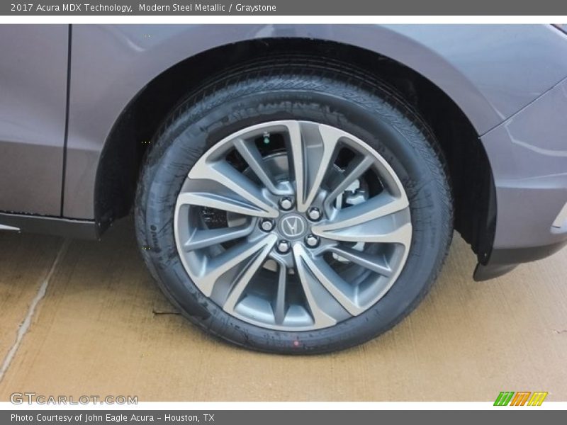 Modern Steel Metallic / Graystone 2017 Acura MDX Technology