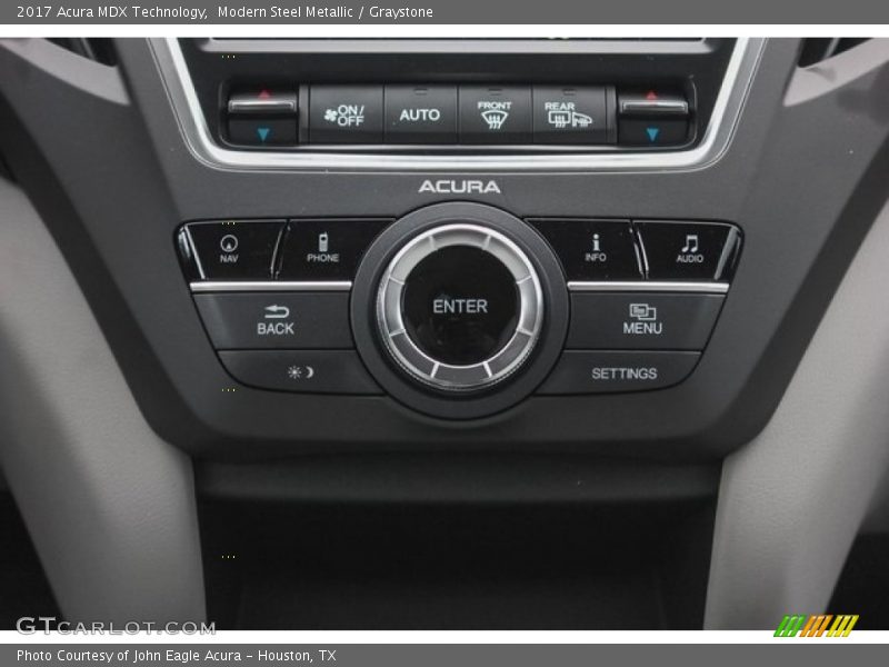 Modern Steel Metallic / Graystone 2017 Acura MDX Technology