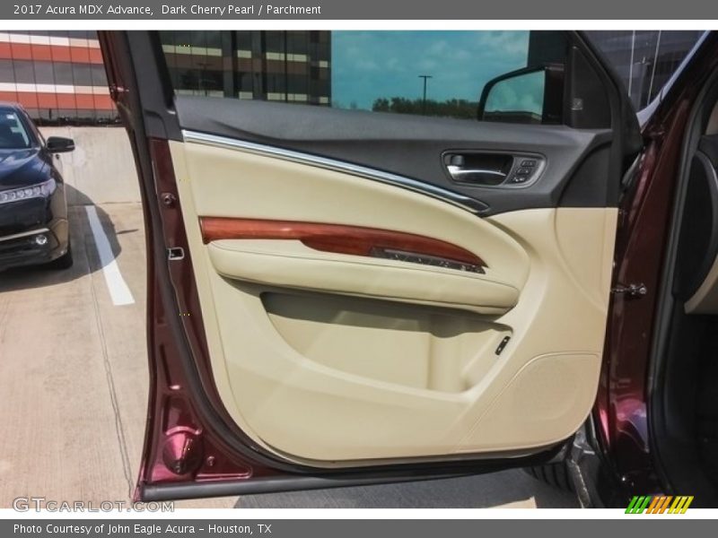 Dark Cherry Pearl / Parchment 2017 Acura MDX Advance