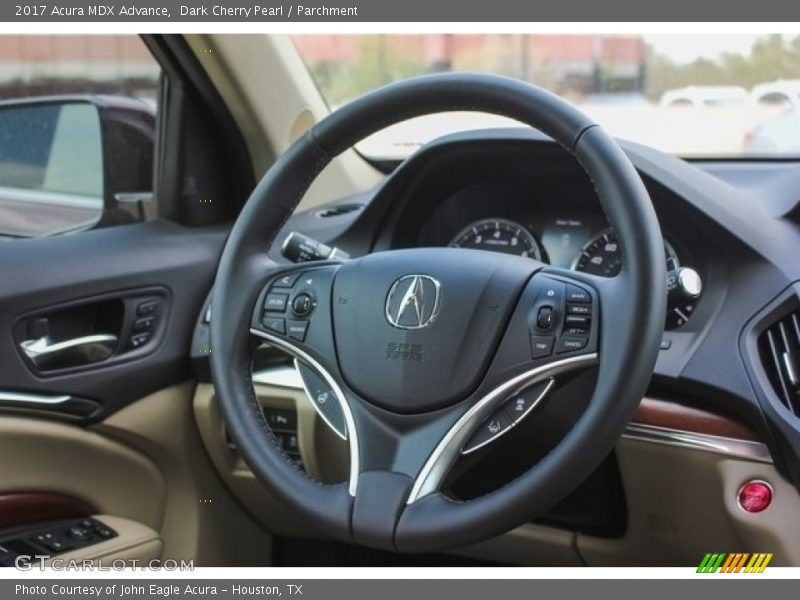 Dark Cherry Pearl / Parchment 2017 Acura MDX Advance