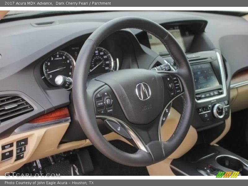 Dark Cherry Pearl / Parchment 2017 Acura MDX Advance