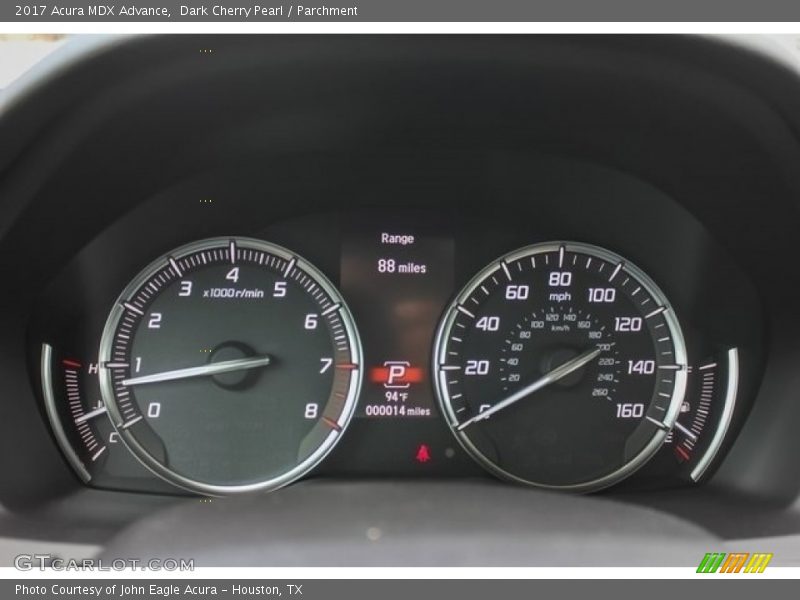 Dark Cherry Pearl / Parchment 2017 Acura MDX Advance