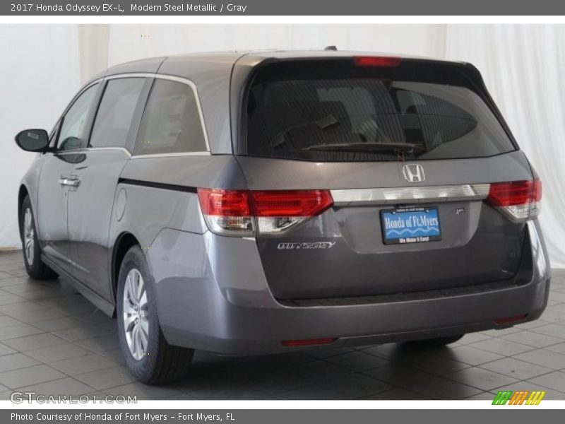 Modern Steel Metallic / Gray 2017 Honda Odyssey EX-L