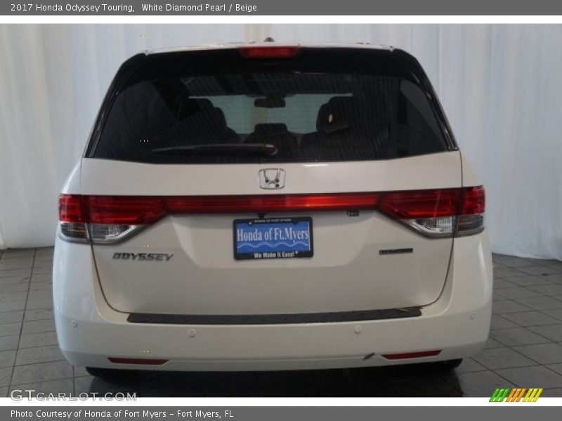 White Diamond Pearl / Beige 2017 Honda Odyssey Touring