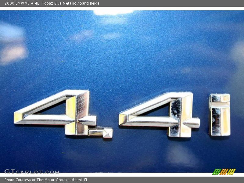 Topaz Blue Metallic / Sand Beige 2000 BMW X5 4.4i