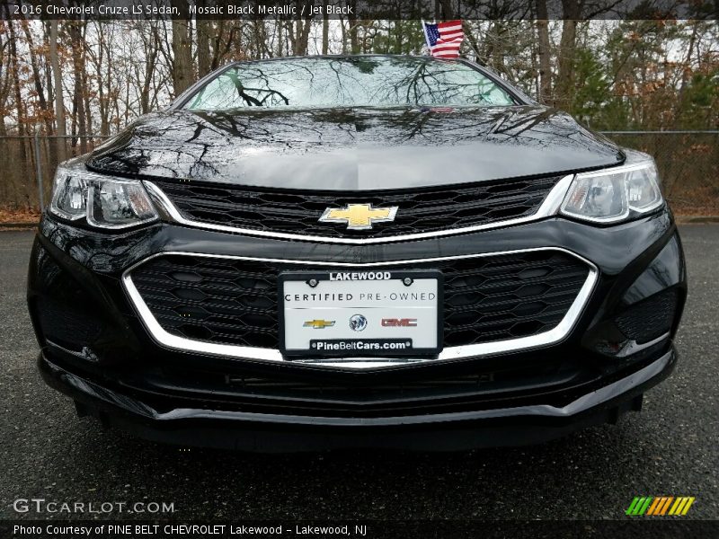 Mosaic Black Metallic / Jet Black 2016 Chevrolet Cruze LS Sedan