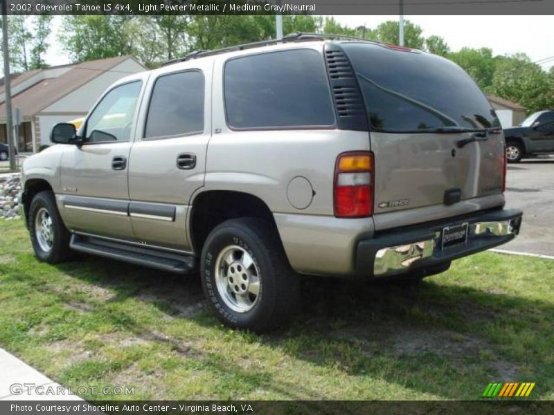 Light Pewter Metallic / Medium Gray/Neutral 2002 Chevrolet Tahoe LS 4x4