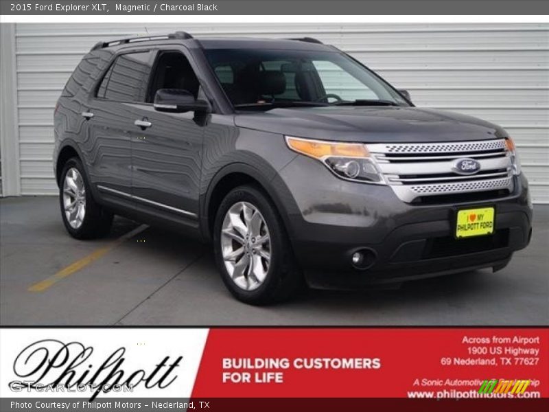 Magnetic / Charcoal Black 2015 Ford Explorer XLT