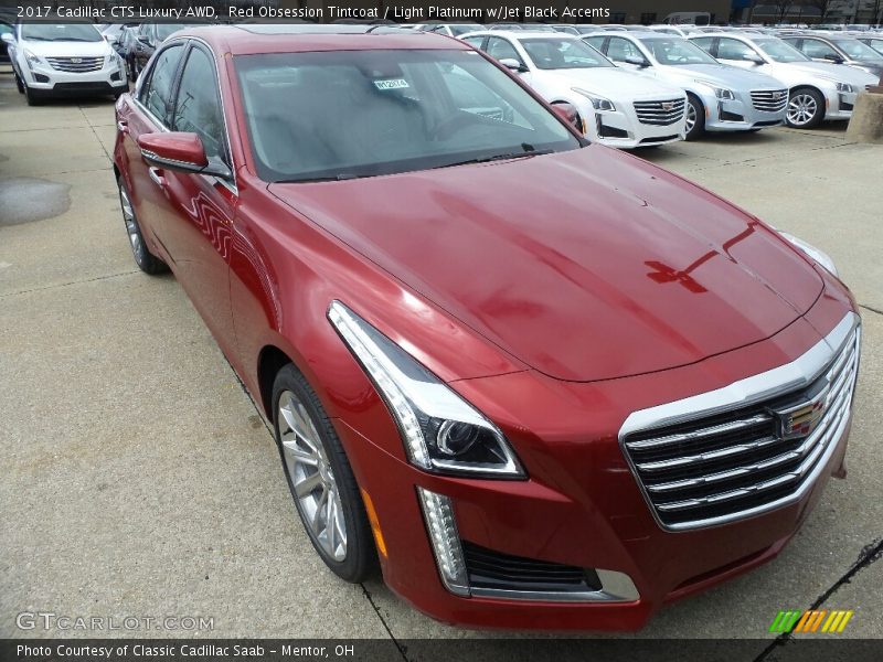 Red Obsession Tintcoat / Light Platinum w/Jet Black Accents 2017 Cadillac CTS Luxury AWD