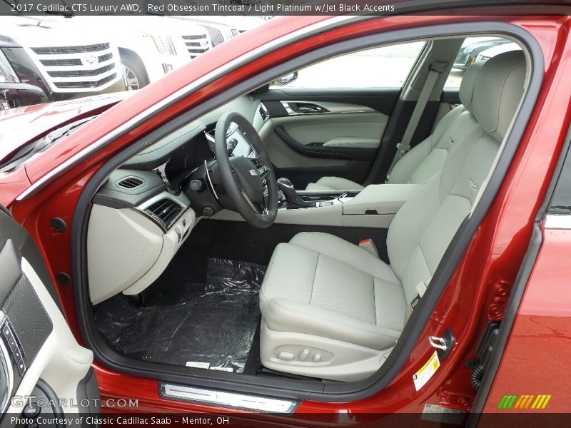 Red Obsession Tintcoat / Light Platinum w/Jet Black Accents 2017 Cadillac CTS Luxury AWD
