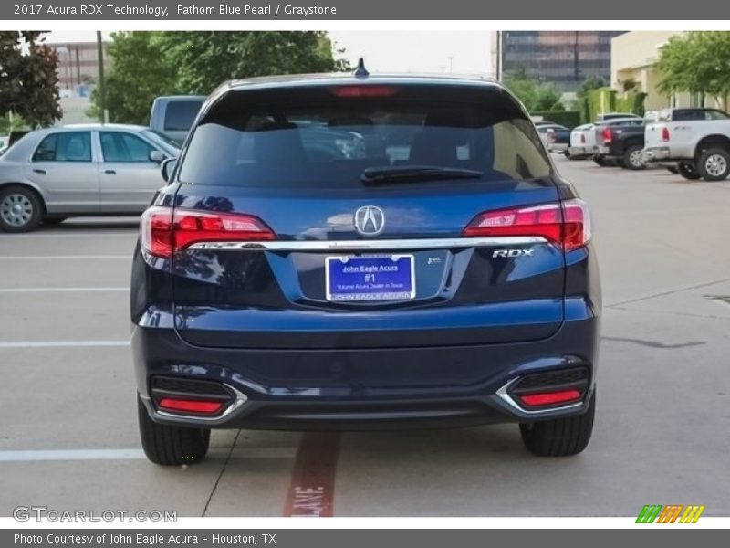 Fathom Blue Pearl / Graystone 2017 Acura RDX Technology