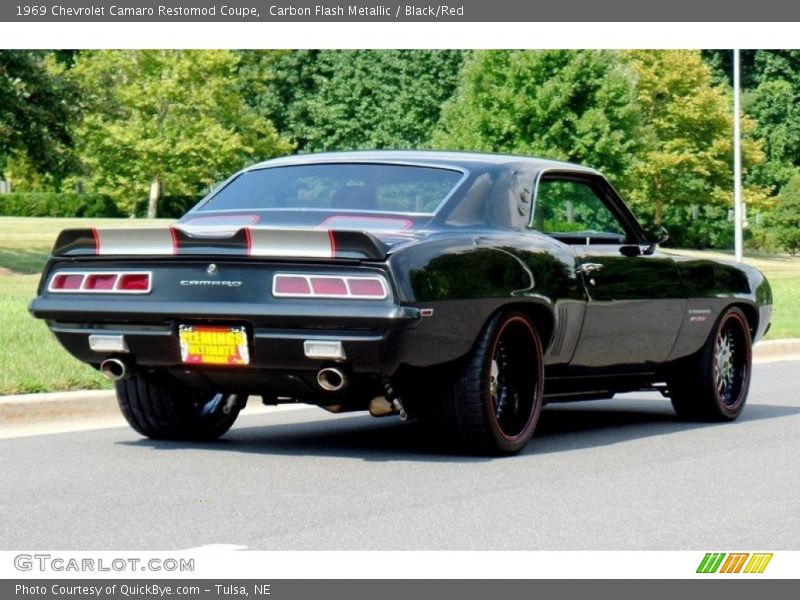 Carbon Flash Metallic / Black/Red 1969 Chevrolet Camaro Restomod Coupe