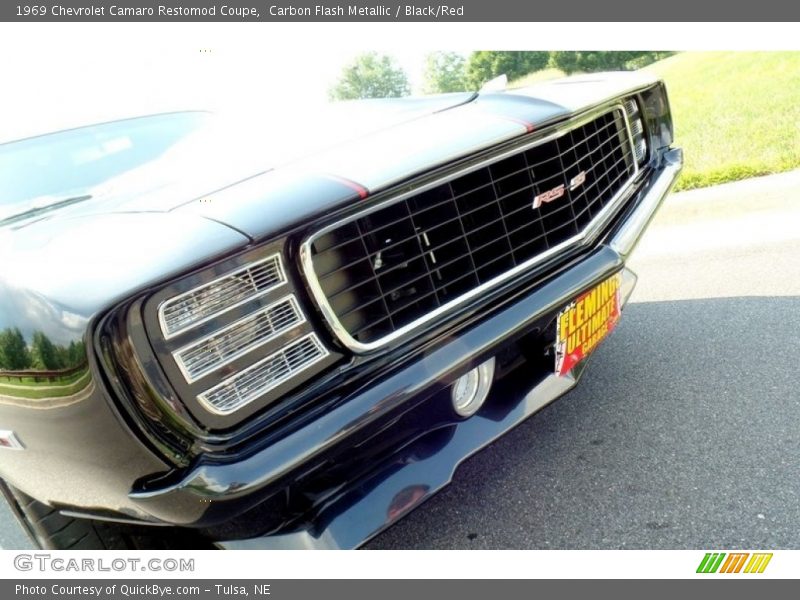 Carbon Flash Metallic / Black/Red 1969 Chevrolet Camaro Restomod Coupe