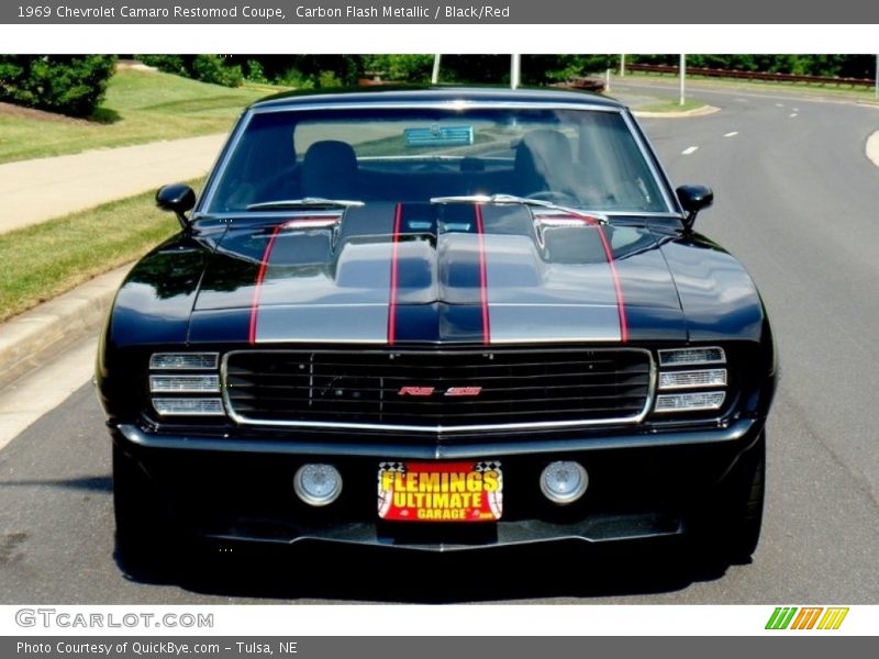 Carbon Flash Metallic / Black/Red 1969 Chevrolet Camaro Restomod Coupe