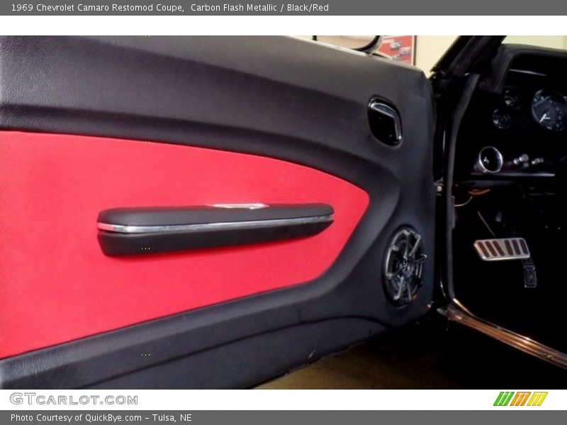 Carbon Flash Metallic / Black/Red 1969 Chevrolet Camaro Restomod Coupe