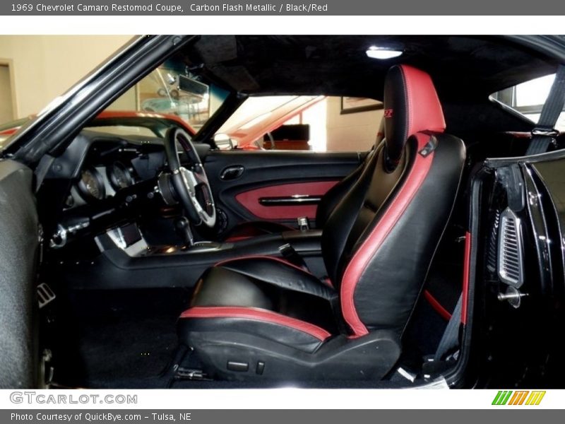 Carbon Flash Metallic / Black/Red 1969 Chevrolet Camaro Restomod Coupe