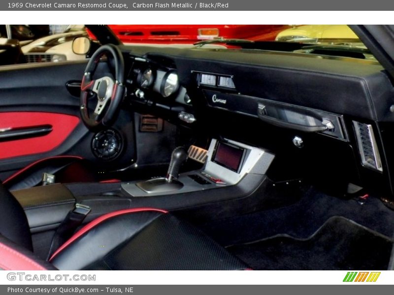 Carbon Flash Metallic / Black/Red 1969 Chevrolet Camaro Restomod Coupe