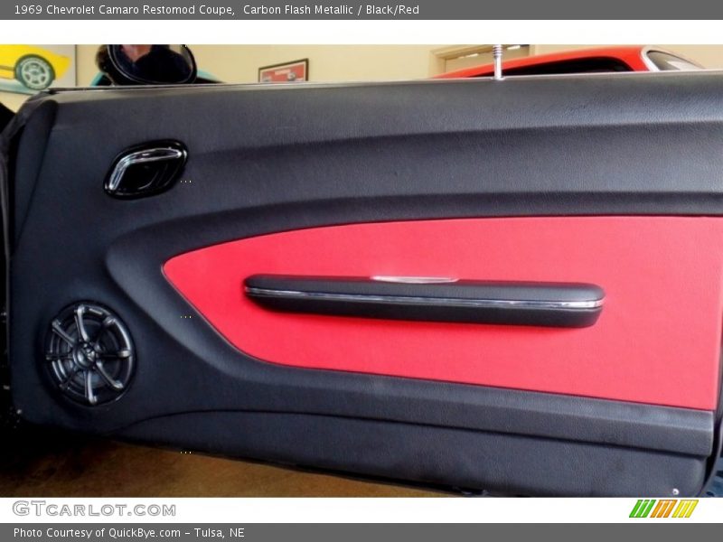 Carbon Flash Metallic / Black/Red 1969 Chevrolet Camaro Restomod Coupe