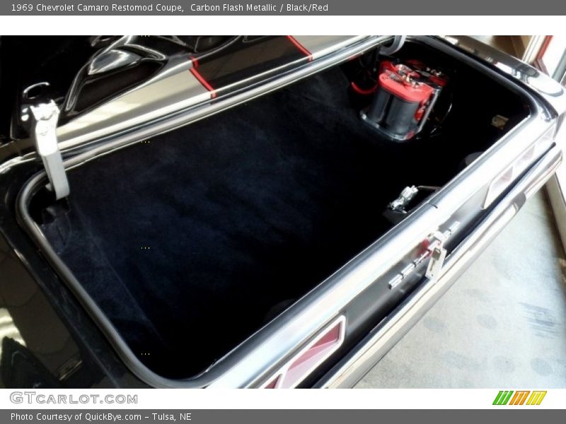 Carbon Flash Metallic / Black/Red 1969 Chevrolet Camaro Restomod Coupe