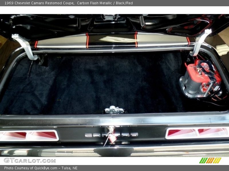 Carbon Flash Metallic / Black/Red 1969 Chevrolet Camaro Restomod Coupe