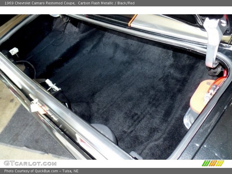Carbon Flash Metallic / Black/Red 1969 Chevrolet Camaro Restomod Coupe