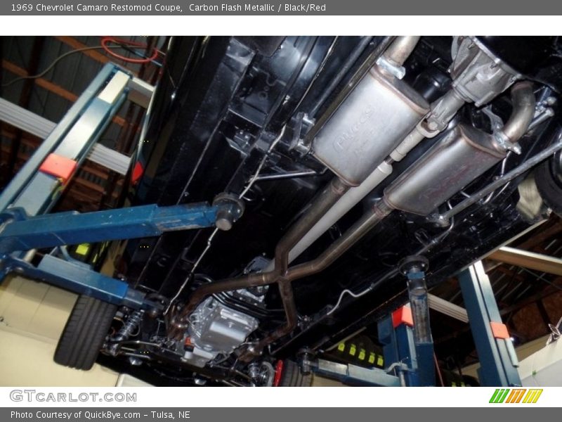 Carbon Flash Metallic / Black/Red 1969 Chevrolet Camaro Restomod Coupe