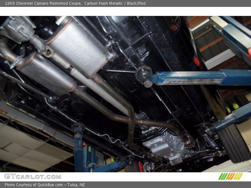Carbon Flash Metallic / Black/Red 1969 Chevrolet Camaro Restomod Coupe