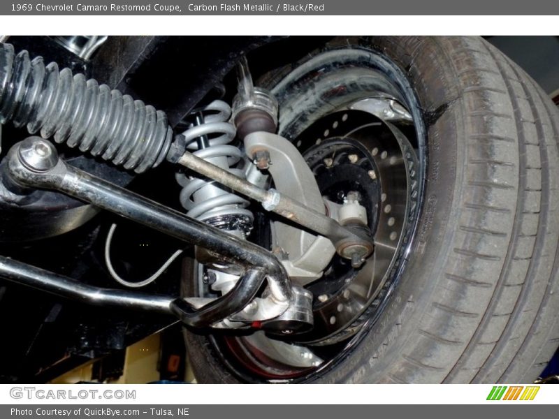 Carbon Flash Metallic / Black/Red 1969 Chevrolet Camaro Restomod Coupe