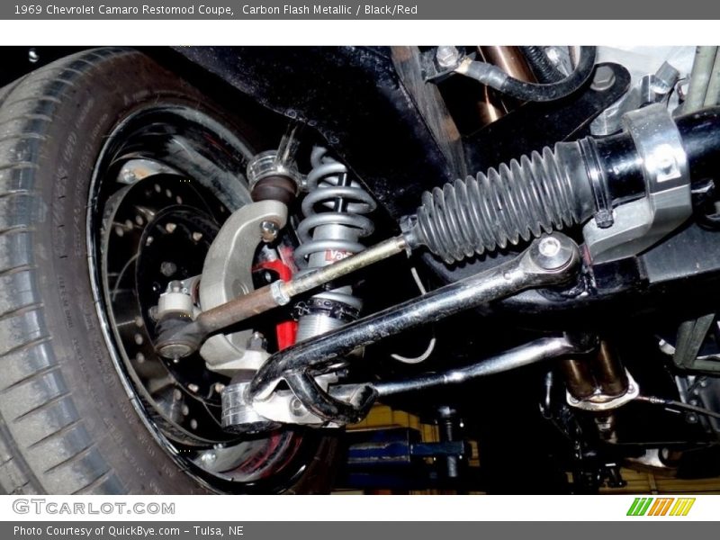 Carbon Flash Metallic / Black/Red 1969 Chevrolet Camaro Restomod Coupe