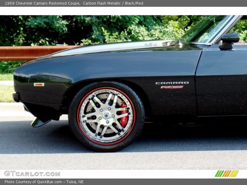 Carbon Flash Metallic / Black/Red 1969 Chevrolet Camaro Restomod Coupe