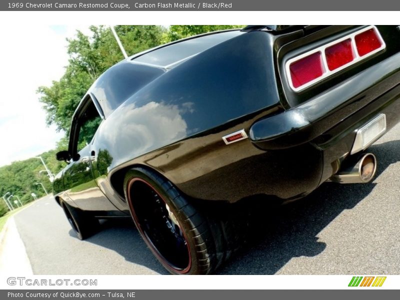 Carbon Flash Metallic / Black/Red 1969 Chevrolet Camaro Restomod Coupe
