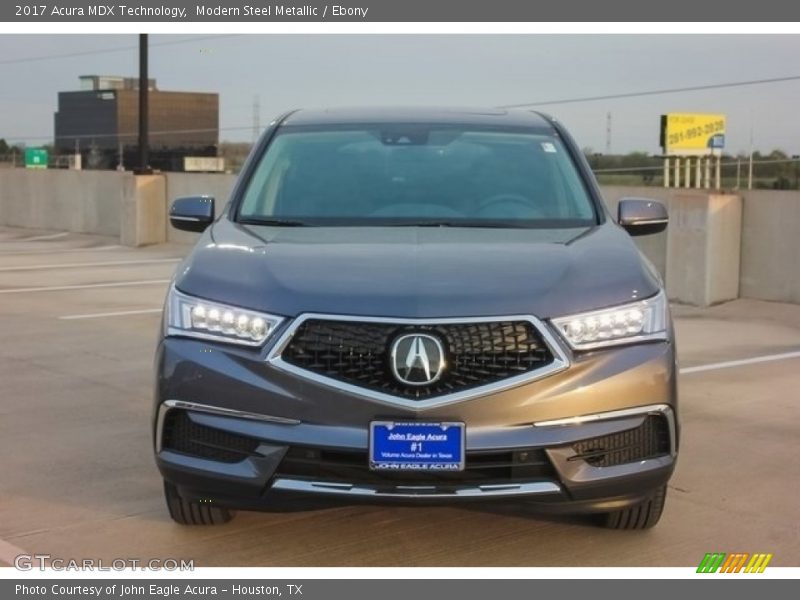 Modern Steel Metallic / Ebony 2017 Acura MDX Technology