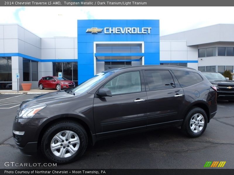 Tungsten Metallic / Dark Titanium/Light Titanium 2014 Chevrolet Traverse LS AWD