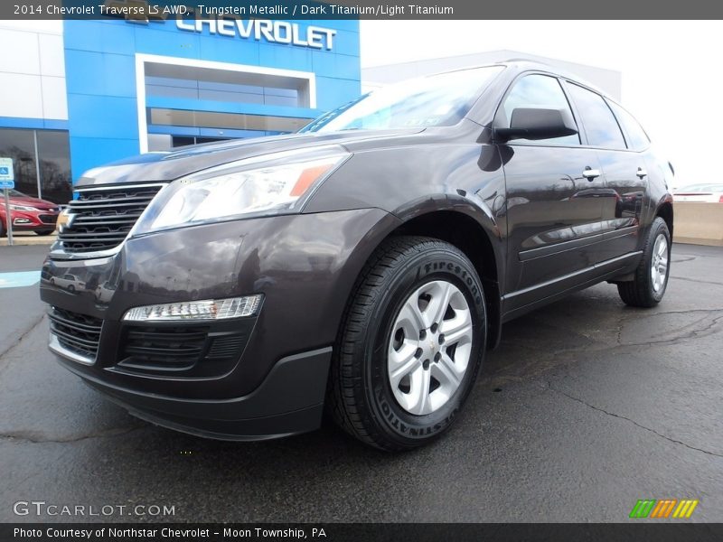 Tungsten Metallic / Dark Titanium/Light Titanium 2014 Chevrolet Traverse LS AWD