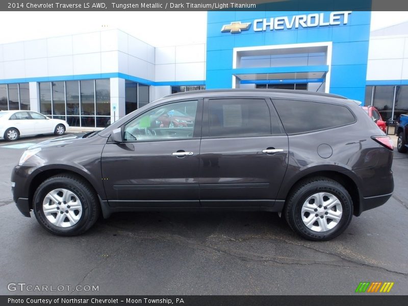 Tungsten Metallic / Dark Titanium/Light Titanium 2014 Chevrolet Traverse LS AWD