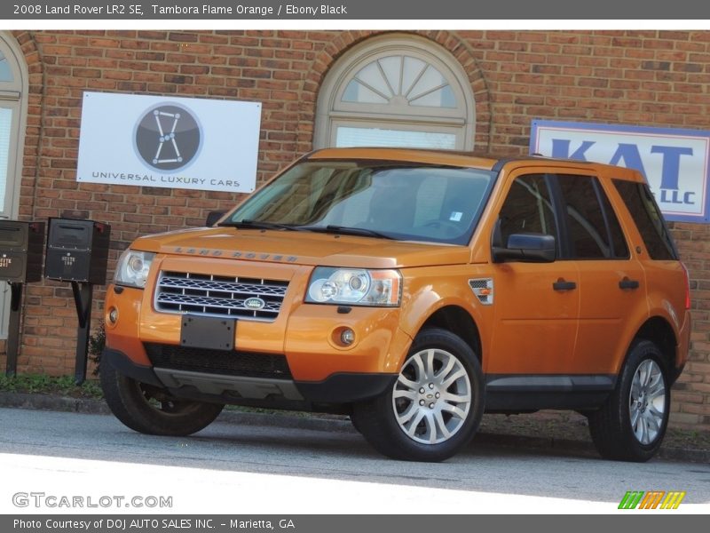 Tambora Flame Orange / Ebony Black 2008 Land Rover LR2 SE