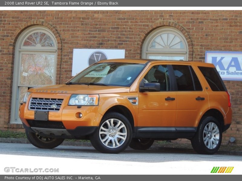 Tambora Flame Orange / Ebony Black 2008 Land Rover LR2 SE