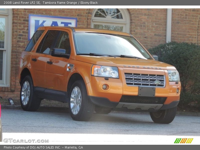 Tambora Flame Orange / Ebony Black 2008 Land Rover LR2 SE