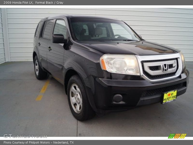 Formal Black / Gray 2009 Honda Pilot LX