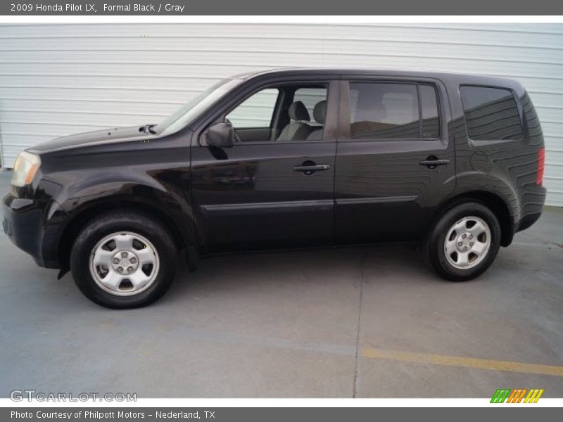 Formal Black / Gray 2009 Honda Pilot LX