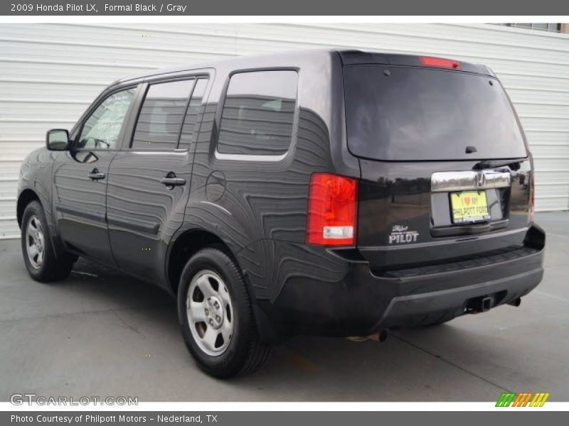 Formal Black / Gray 2009 Honda Pilot LX