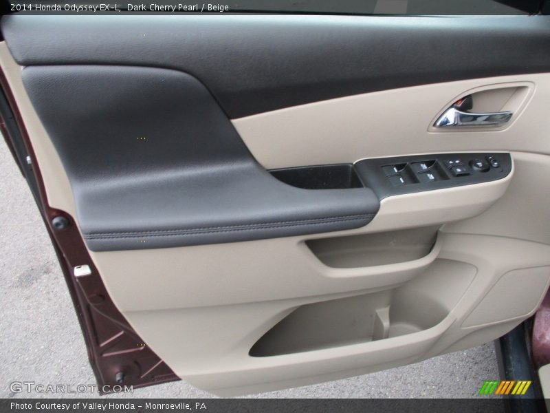Dark Cherry Pearl / Beige 2014 Honda Odyssey EX-L