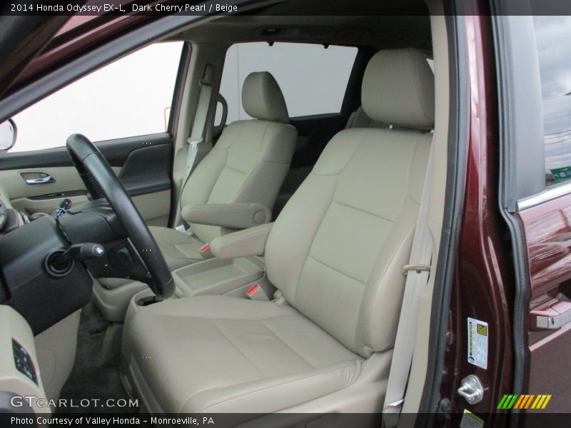 Dark Cherry Pearl / Beige 2014 Honda Odyssey EX-L