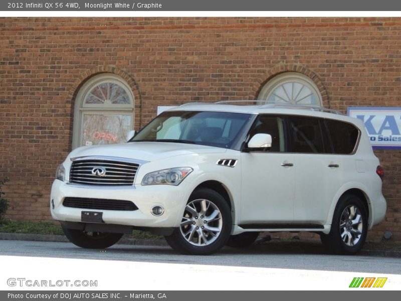 Moonlight White / Graphite 2012 Infiniti QX 56 4WD