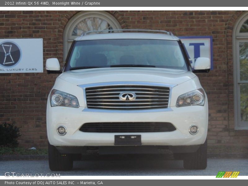 Moonlight White / Graphite 2012 Infiniti QX 56 4WD