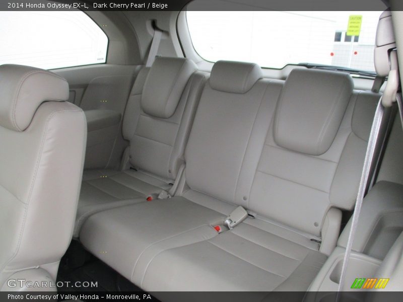 Dark Cherry Pearl / Beige 2014 Honda Odyssey EX-L