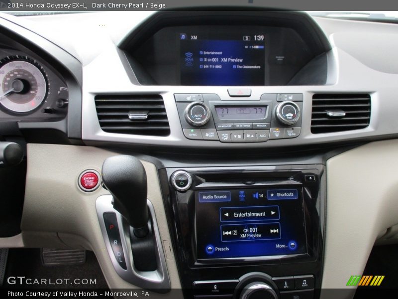 Dark Cherry Pearl / Beige 2014 Honda Odyssey EX-L