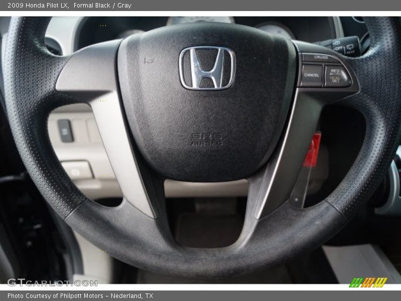 Formal Black / Gray 2009 Honda Pilot LX