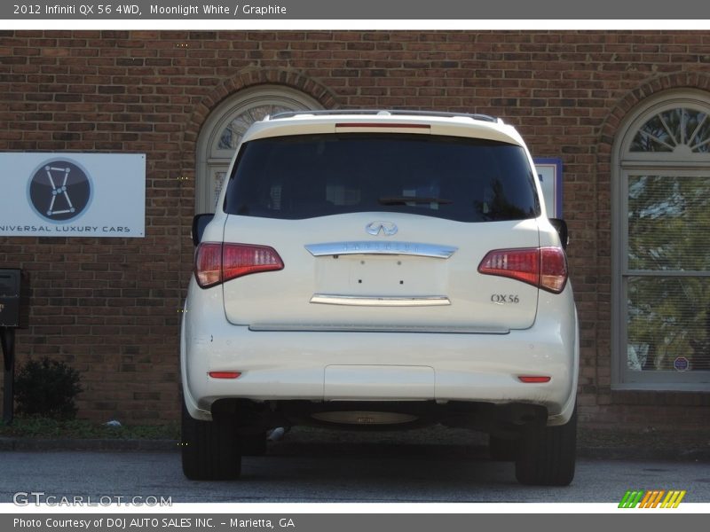 Moonlight White / Graphite 2012 Infiniti QX 56 4WD