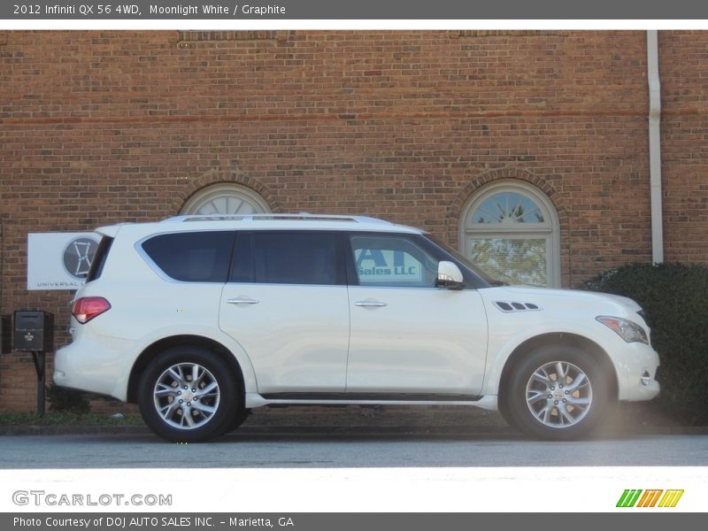 Moonlight White / Graphite 2012 Infiniti QX 56 4WD